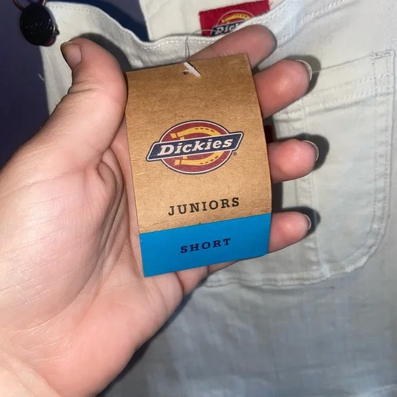 **SOLD**Dickies White Short Overalls - (Juniors XL) **NWT** - Picture 5 of 5